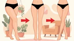 Insida lår utan dallring: en daglig utmaning för att tona det mest envisa området